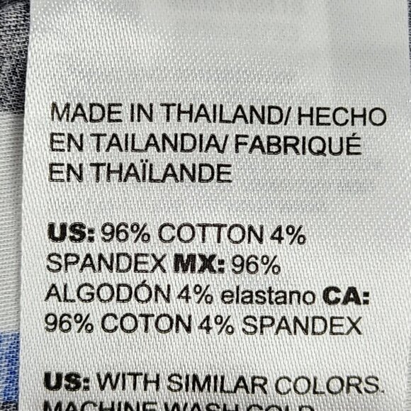 Chicos Shirt Womens 16 Multi Geometric 3/4 Sleeve Blockade Button Up NWT - Picture 9 of 10